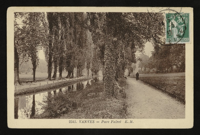 Carte postale ancienne Parc Falret à Vanves