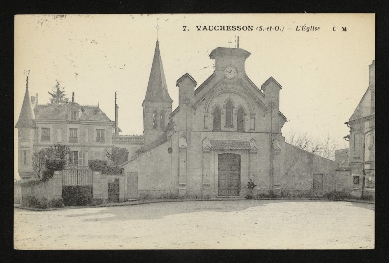 Carte postale ancienne L'Eglise à Vaucresson