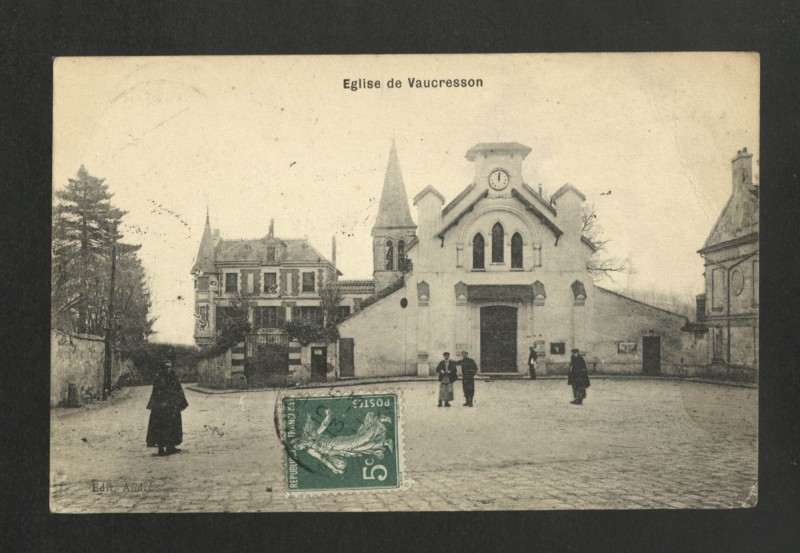 Carte postale ancienne Eglise de Vaucresson à Vaucresson