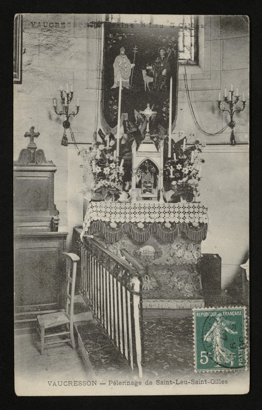 Carte postale ancienne Pélerinage de Saint-Leu-Saint-Gilles à Vaucresson