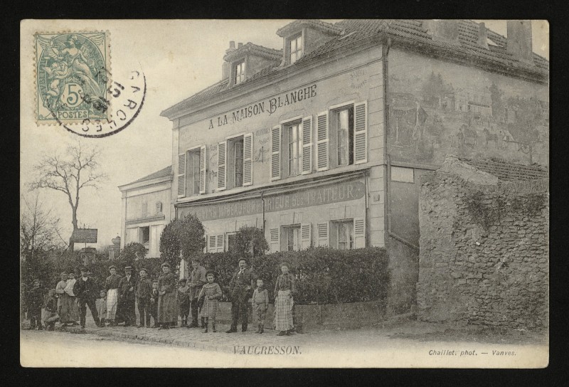 Carte postale ancienne A la Maison Blanche à Vaucresson