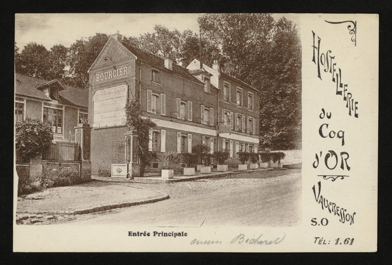 Carte postale ancienne Hostellerie du Coq d'Or à Vaucresson