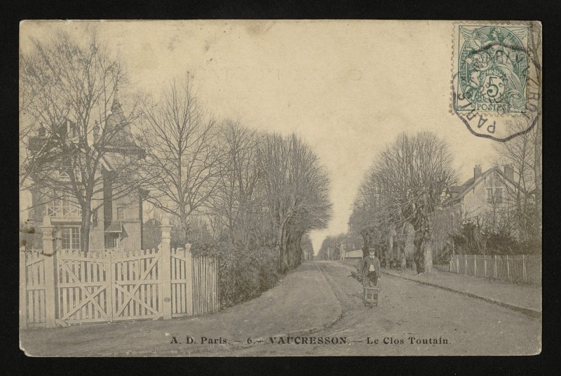 Carte postale ancienne Le Clos Toutain à Vaucresson