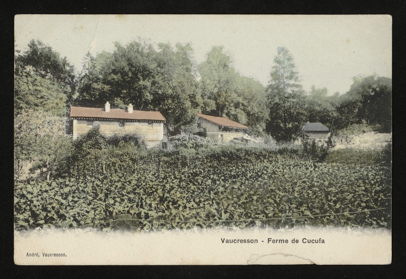 Carte postale ancienne Ferme de Cucufa à Vaucresson