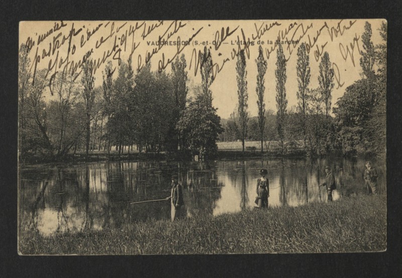 Carte postale ancienne L'étang de la Marche à Marnes-la-Coquette