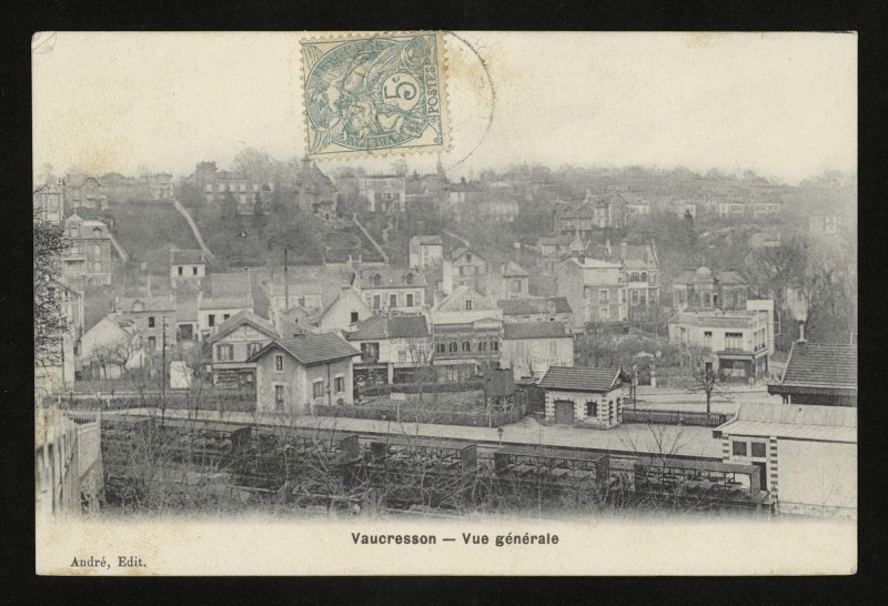Carte postale ancienne Vue générale à Vaucresson