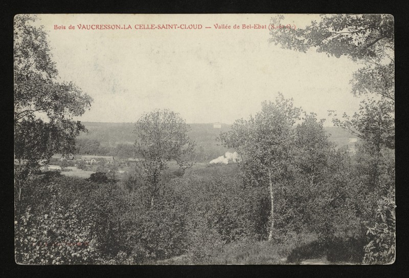Carte postale ancienne Bois de Vaucresson-La Celle-Saint-Cloud - Vallée de Bel-Ebat à Vaucresson
