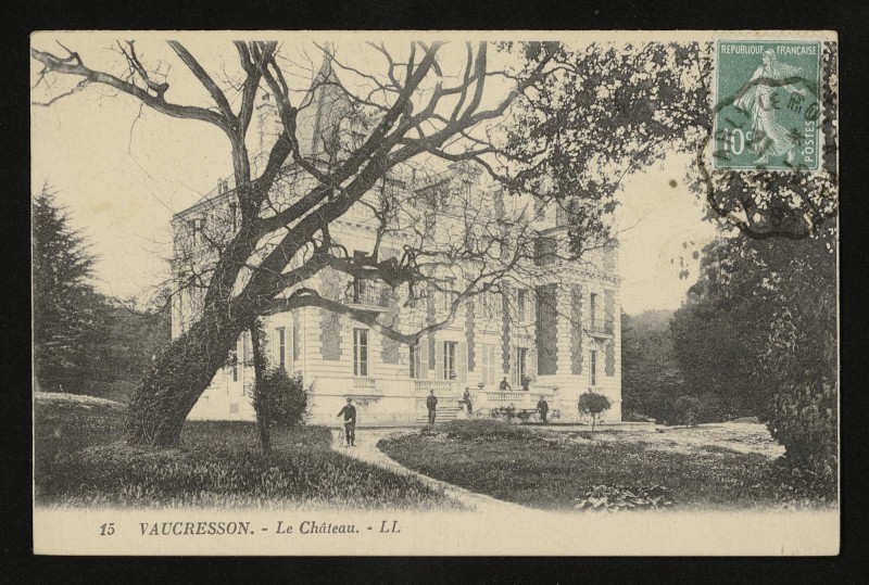 Carte postale ancienne Le Château à Vaucresson