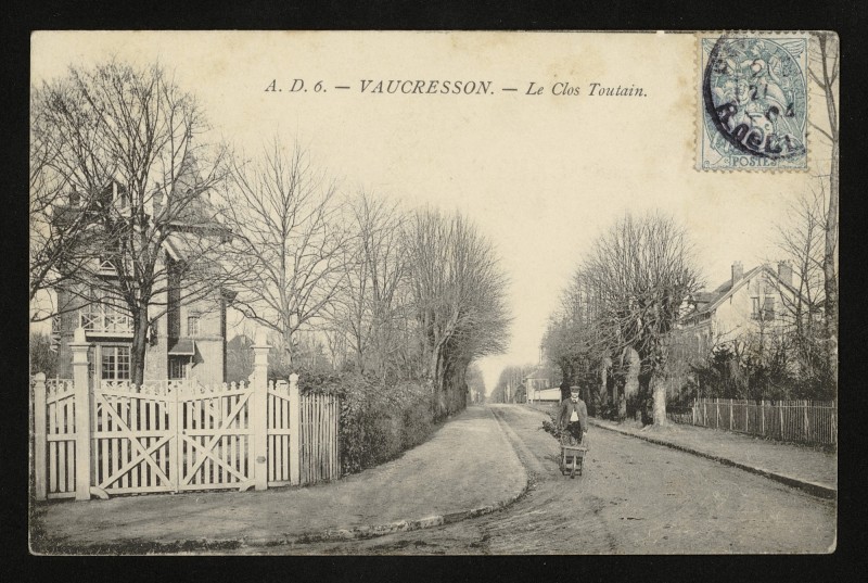 Carte postale ancienne Le Clos Toutin à Vaucresson