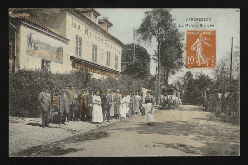 Carte postale ancienne La Maison Blanche à Vaucresson
