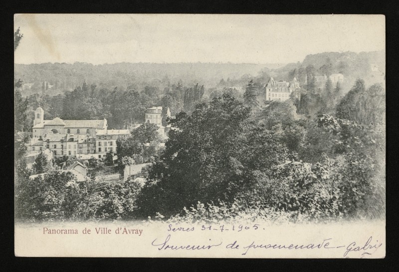 Carte postale ancienne Panorama de Ville d'Avray à Ville-d'Avray