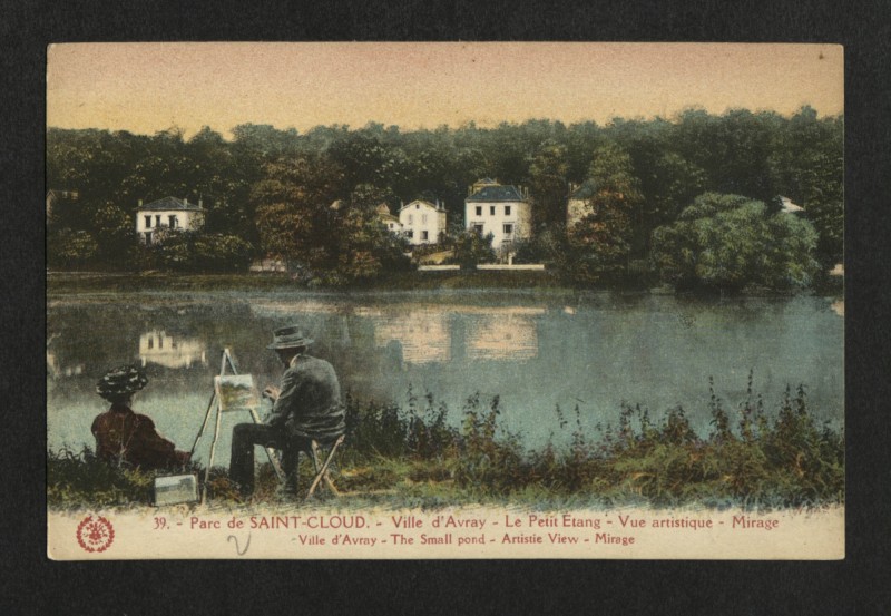 Carte postale ancienne Le Petit Etang - Vue artistique à Ville-d'Avray