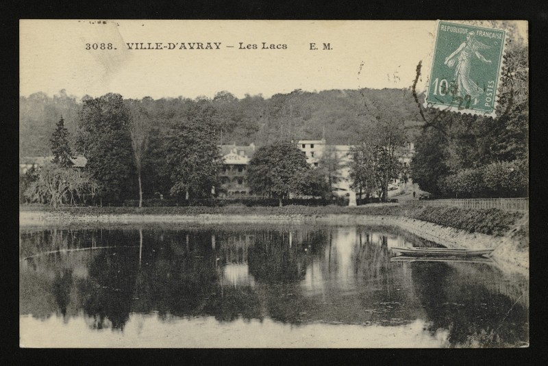Carte postale ancienne Les Lacs à Ville-d'Avray