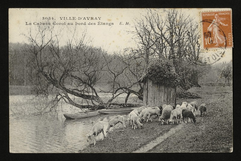 Carte postale ancienne La Cabane Corot au bord des Etangs à Ville-d'Avray