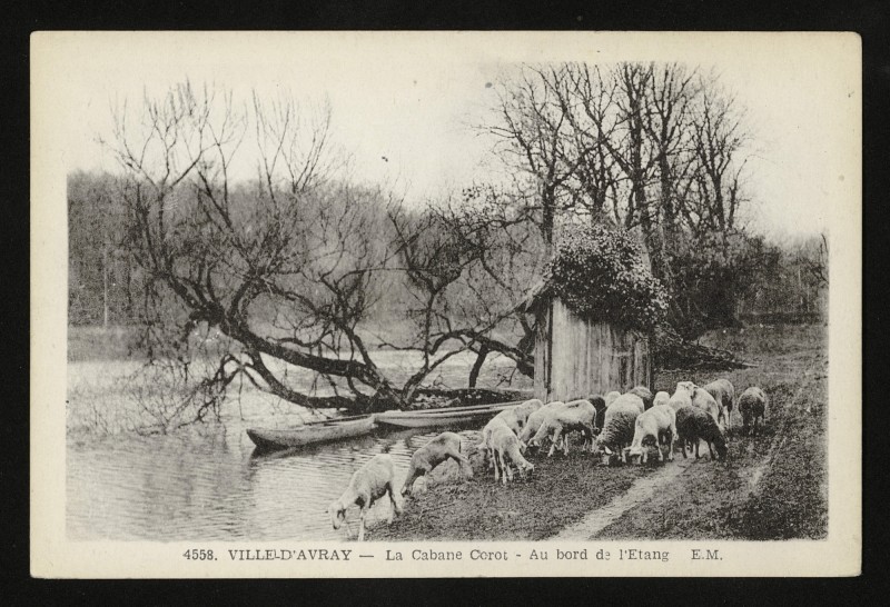 Carte postale ancienne La Cabane Corot - Au bord de l' Etang à Ville-d'Avray