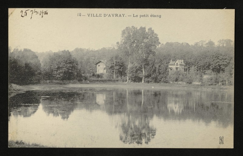 Carte postale ancienne Le petit étang à Ville-d'Avray