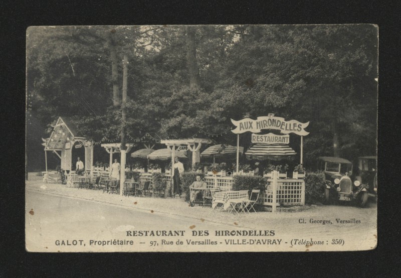 Carte postale ancienne Restaurant des Hirondelles à Ville-d'Avray