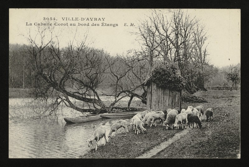 Carte postale ancienne La Cabane Corot au bord des Etangs à Ville-d'Avray