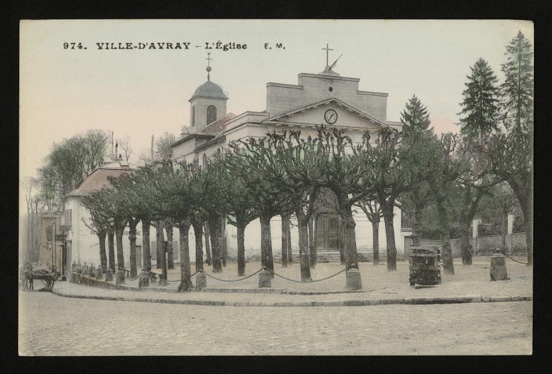 Carte postale ancienne L'Eglise à Ville-d'Avray