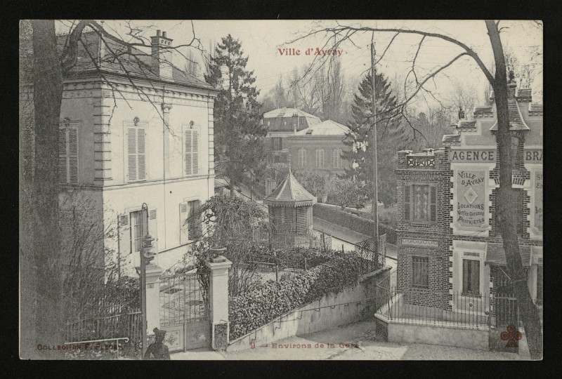 Carte postale ancienne Environs de la Gare à Sèvres