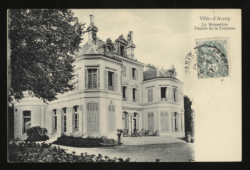 Carte postale ancienne Le Monastère. Façade de la Terrasse à Ville-d'Avray