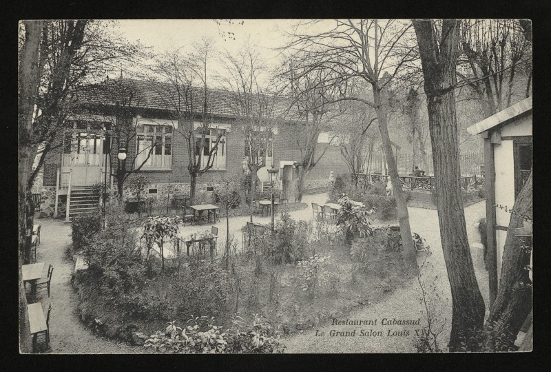 Carte postale ancienne Restaurant Cabassud. Le Grand Salon Louis Xvi à Ville-d'Avray