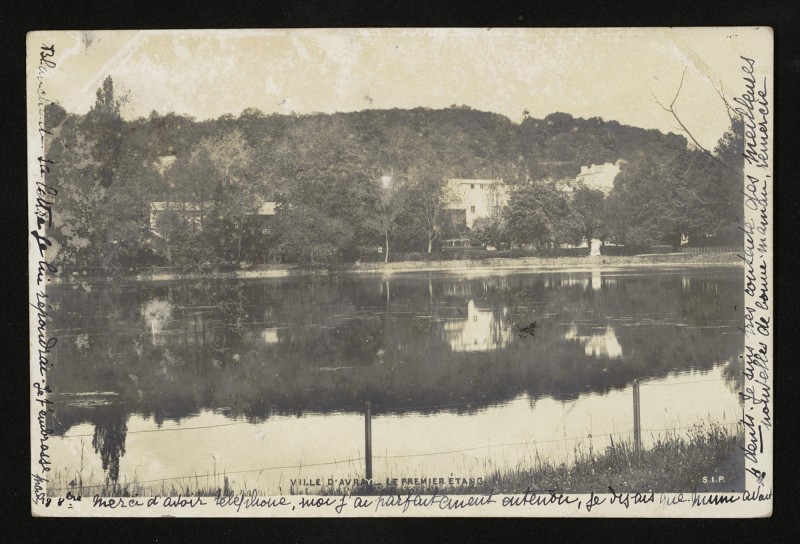 Carte postale ancienne Le premier étang à Ville-d'Avray