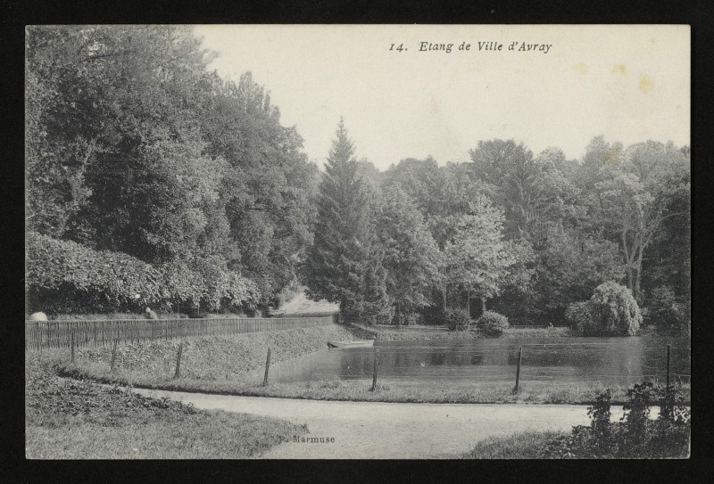 Carte postale ancienne Etang de Ville d'Avray à Ville-d'Avray