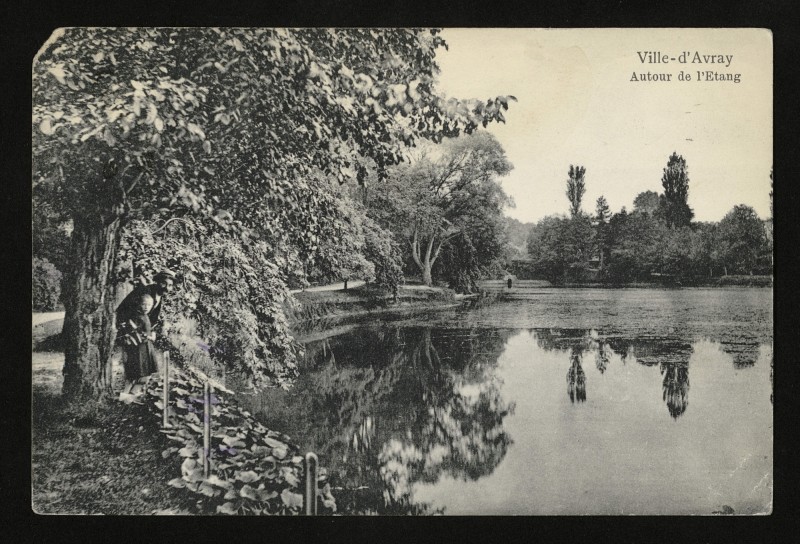 Carte postale ancienne Autour de l'Etang à Ville-d'Avray