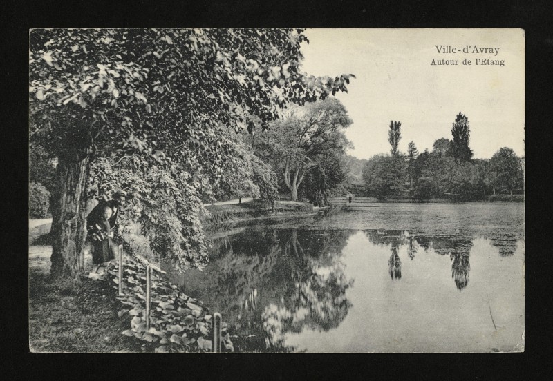 Carte postale ancienne Autour de l'Etang à Ville-d'Avray