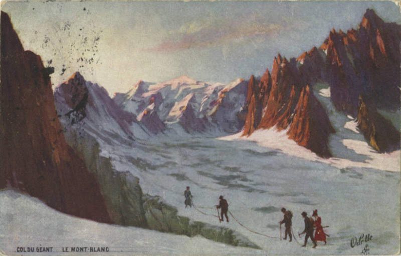 Carte postale ancienne Col Du Geant, Le Mont Blanc. (103-1) (NBY 419773)