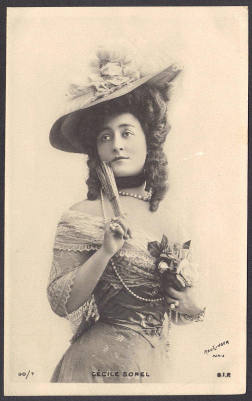 Carte postale ancienne Cécile Sorel, by Reutlinger