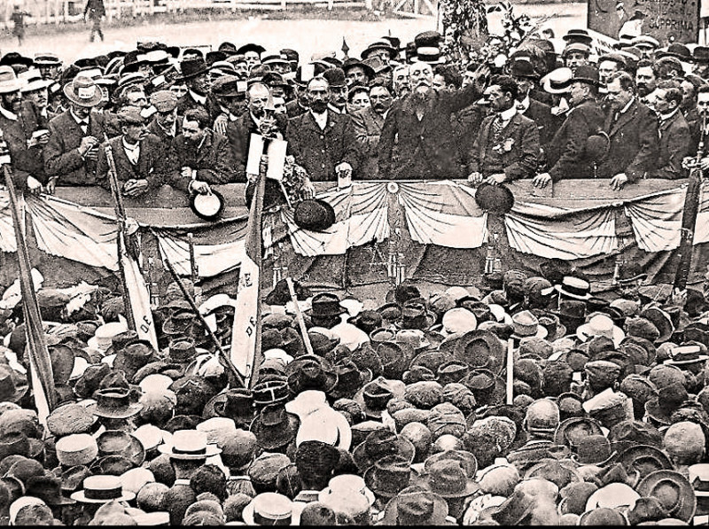 Carte postale ancienne Ferroul et Albert en meeting