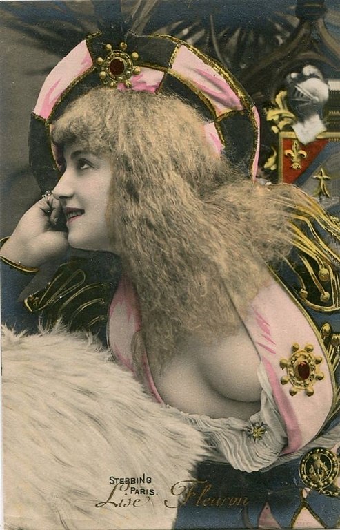 Carte postale ancienne Lise Fleuron (Marguerite Rauscher) 1874-1960 (05A)