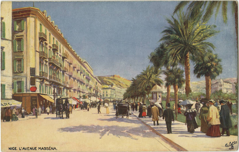 Carte postale ancienne Nice. L'Avenue Massena. 939P 65 (NBY 421168)