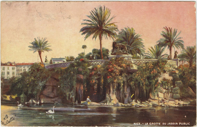 Carte postale ancienne Nice.-La Grotte Du Jardin Public. 762-8 (NBY 419761)