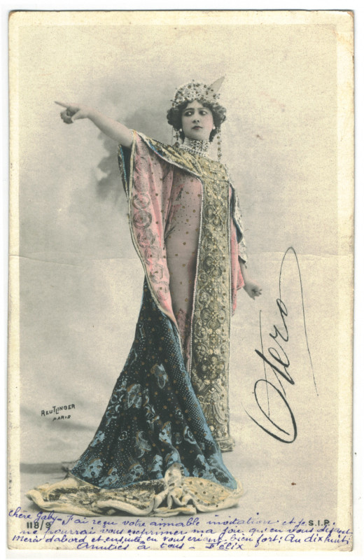 Carte postale ancienne OTERO, Carolina. 'La bella Otero' SIP. 118-9. Photo Reutlinger. Editorial Sign
