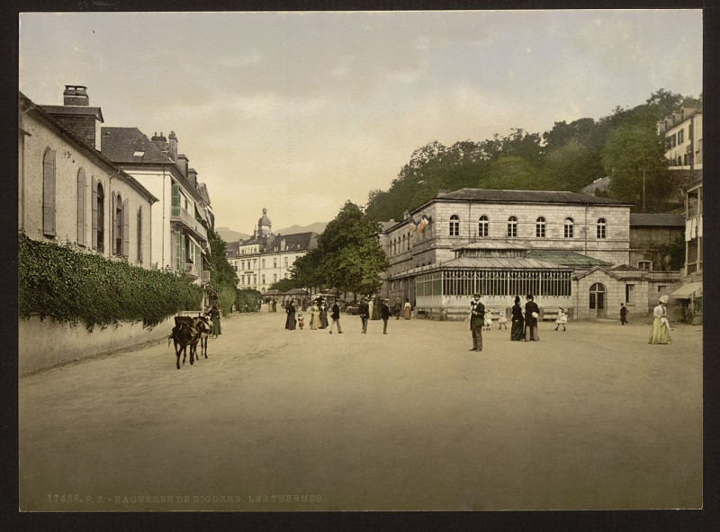 Carte postale ancienne Les Thermes, Bagneres de Bigorra (i.e., Bagnères-de-Bigorre) Pyrenees, France-LCCN2001698605