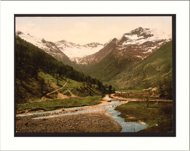 Carte postale ancienne Valley of Lys Luchon Pyrenees France