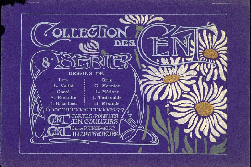 Carte postale ancienne Collection des Cent - Pochette série 8