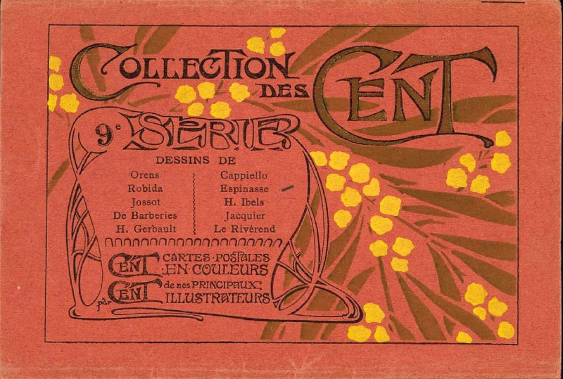 Carte postale ancienne Collection des Cent - Pochette série 9