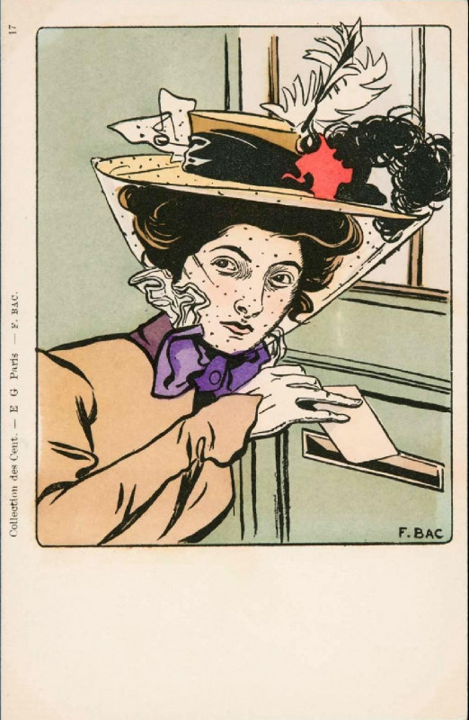 Carte postale ancienne Collection des Cent N° 17 (Bac)