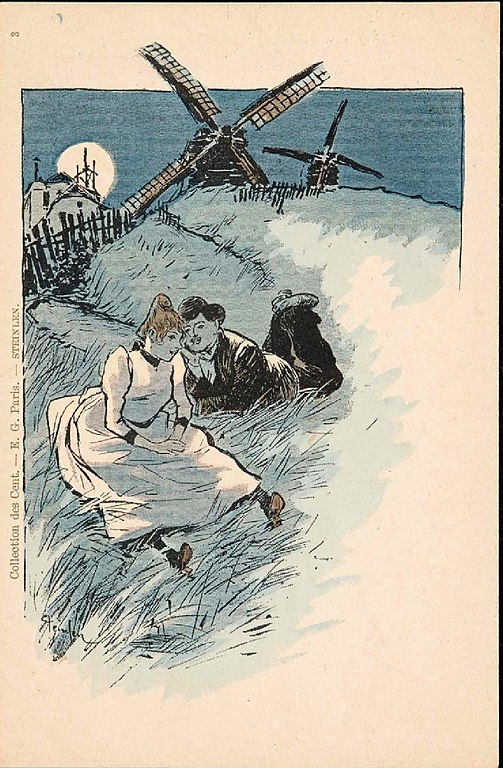 Carte postale ancienne Collection des Cent N° 3 (Steinlen)