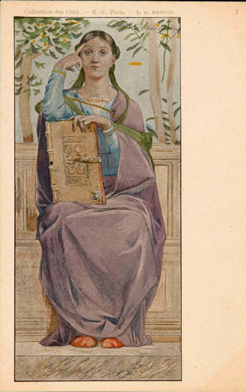 Carte postale ancienne Collection des Cent N° 7 (Merson)