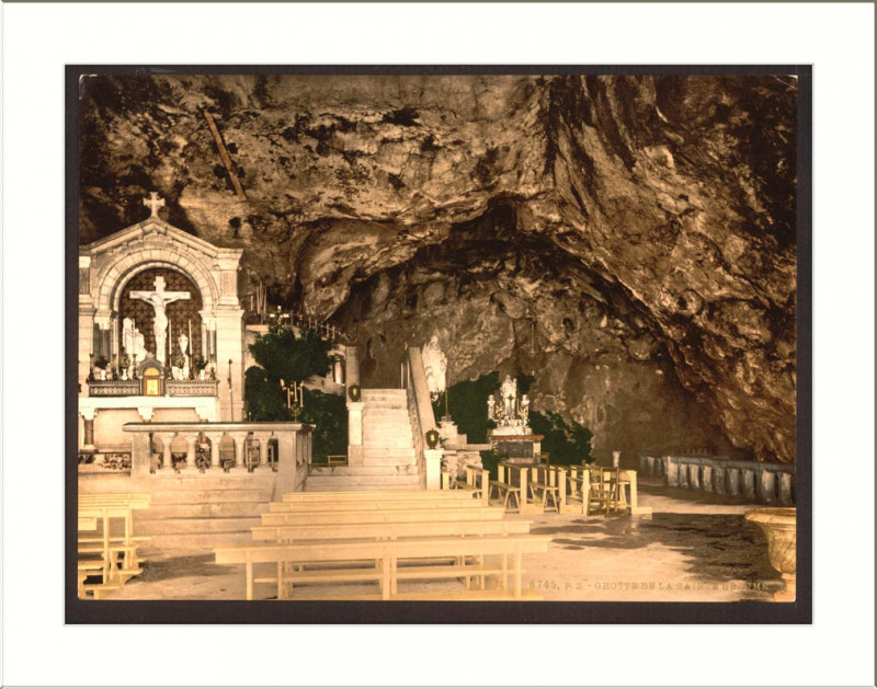 Carte postale ancienne St. Baume interior Var France