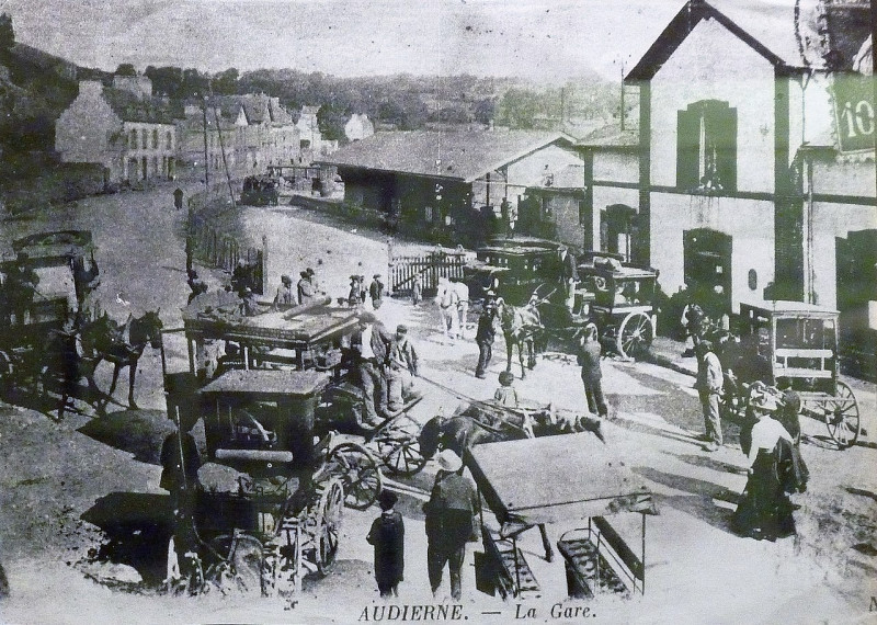 Carte postale ancienne 165 Gare Audierne à Audierne