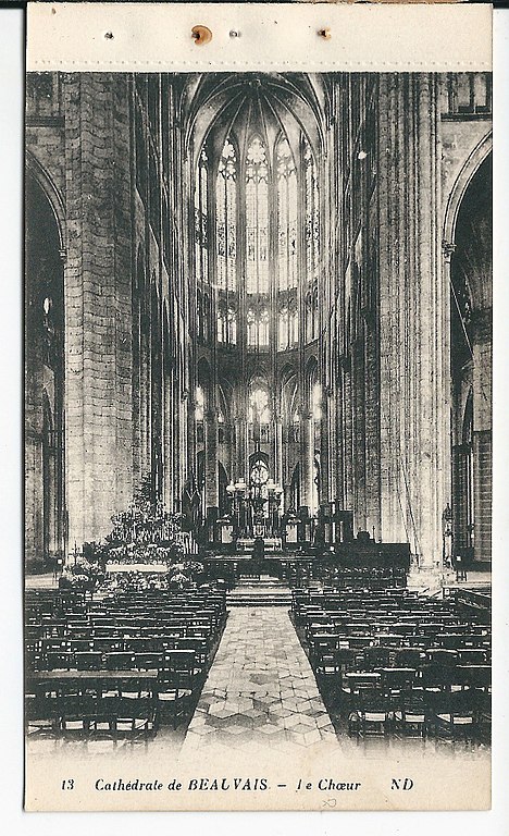 Carte postale ancienne Beauvais-Fr-60-Cpa-cathédrale-choeur-01 à Beauvais