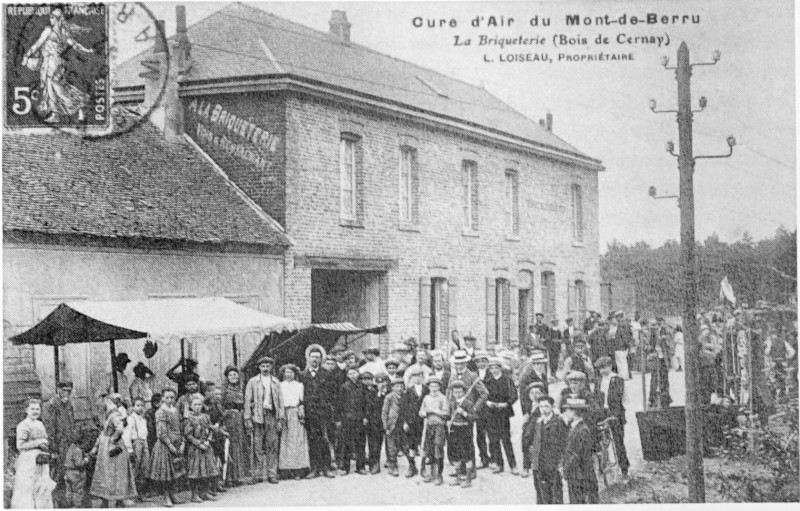 Carte postale ancienne Berru a la briqueterie 81193 à Berru