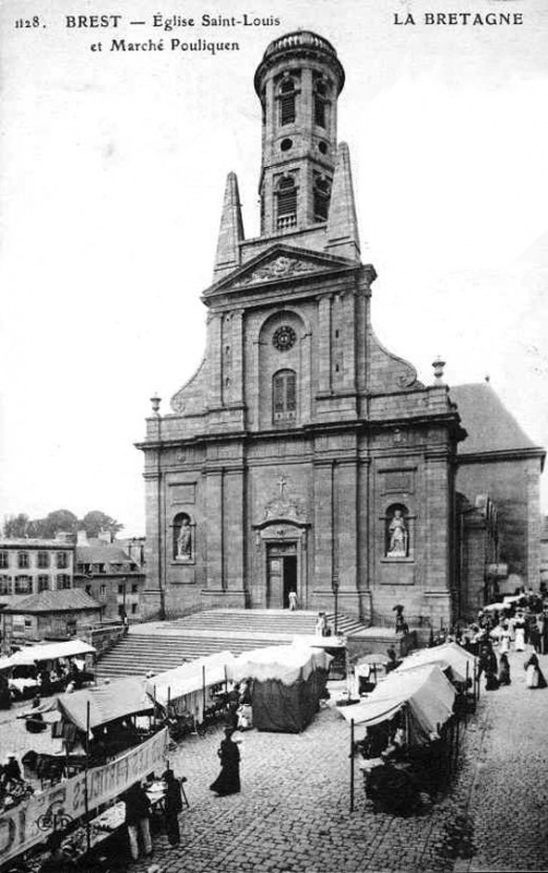 Carte postale ancienne Saint-Louis à Brest