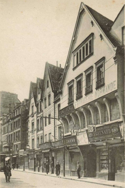 Carte postale ancienne Caen ruesaintpierre 28 cpa à Caen